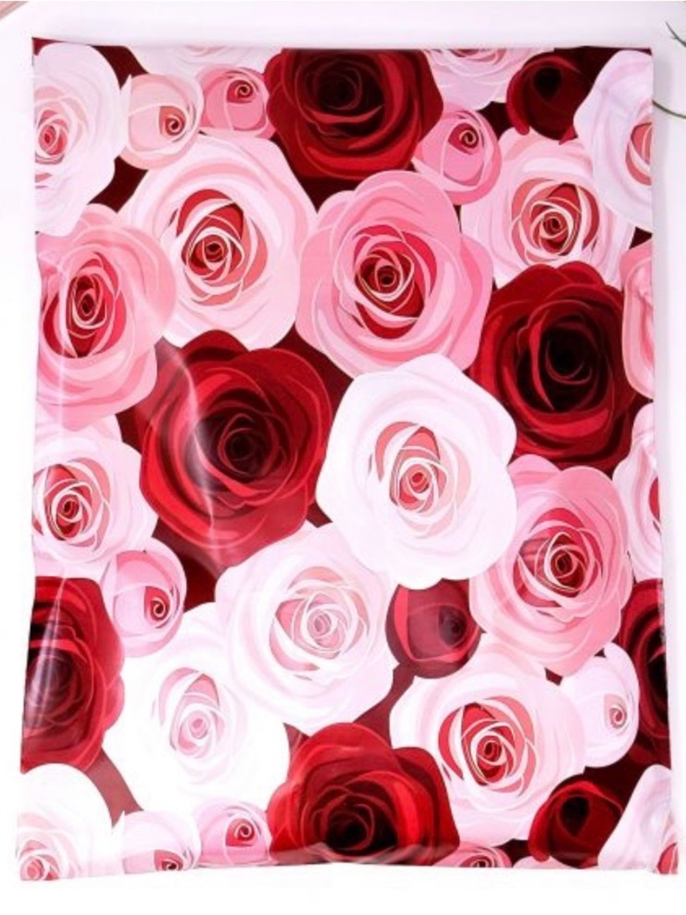 Polymailers: (20) 10x13 Roses Red, White & Pink